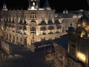 shanghai film and tv park 3D 模型