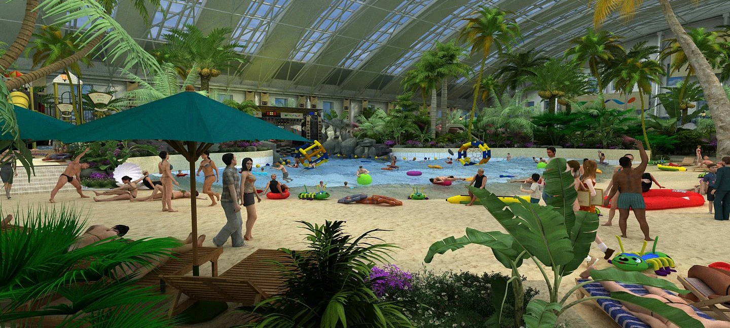 water park 3D Model .c4d .max .obj .3ds .fbx .stl .blend 