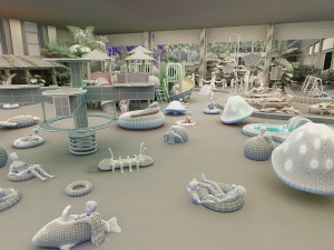 water park Model 3D