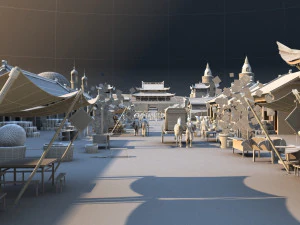 старовинне місто 3D Модель