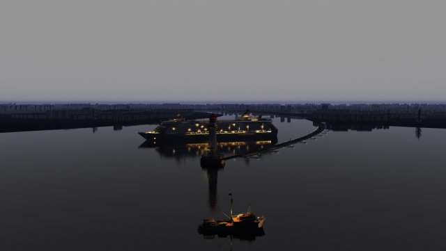 city night scene Modello 3D .c4d .max .obj .3ds .fbx .stl .blend 