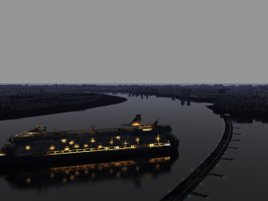 city night scene Modello 3D