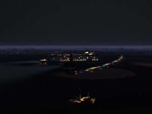 city night scene Modello 3D