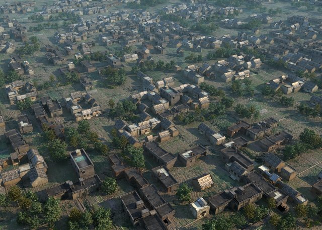 village Modèle 3D .c4d .max .obj .3ds .fbx .stl .blend 