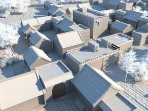 village Modèle 3D