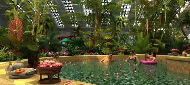 spa Model 3D .c4d .max .obj .3ds .fbx .stl .blend 