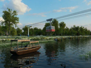 cable car 3D Model