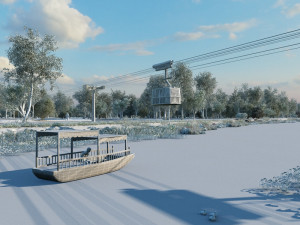 cable car 3D Model