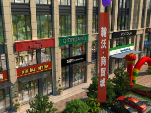 商店街 3Dモデル