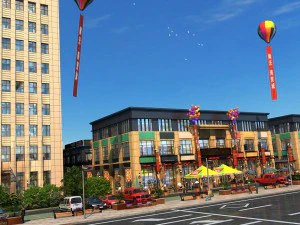 commercial street 3D Model