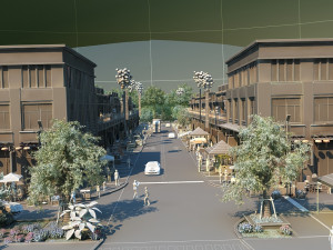 commercial street 3D Model