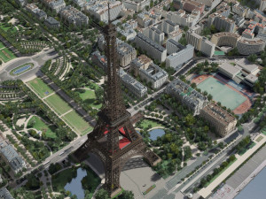 eifel tower Model 3D