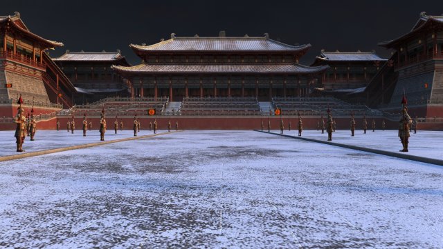 ancient palace 3D Model .c4d .max .obj .3ds .fbx .stl .blend 