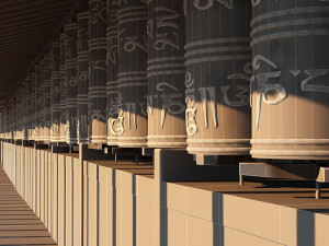 prayer wheel 3D Model