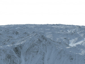 snow mountain 3D Model