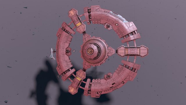 spaceship 3D Model .c4d .max .obj .3ds .fbx .stl .blend 