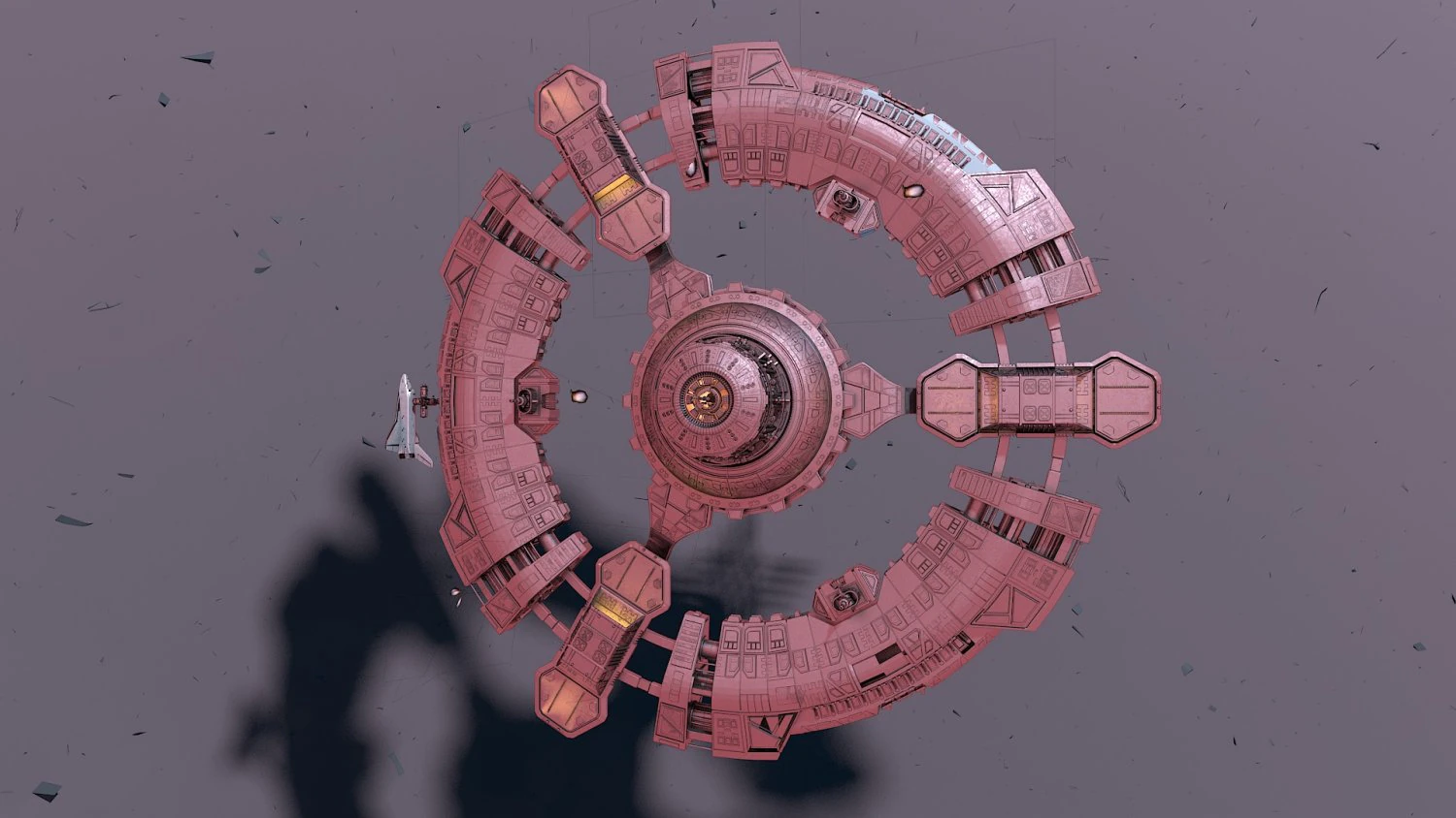spaceship 3D Model .c4d .max .obj .3ds .fbx .stl .blend
