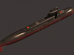 submarine 3D 模型