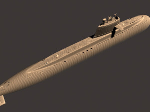 submarine 3D 模型