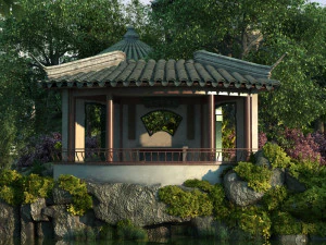 ancient garden 3D Model