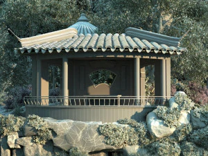 ancient garden 3D Model