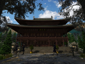 taoist temple Modèle 3D