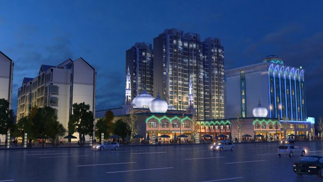 city building 3D 模型 .c4d .max .obj .3ds .fbx .stl .blend 