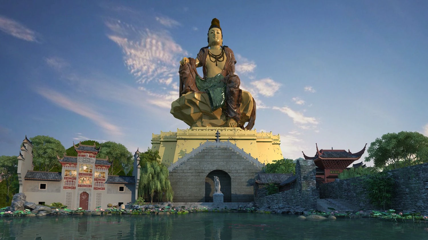 Guanyin 3D Model .c4d .max .obj .3ds .fbx .stl .blend 