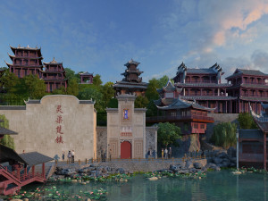 ancient city 3D मॉडल