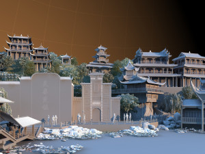 ancient city 3D मॉडल