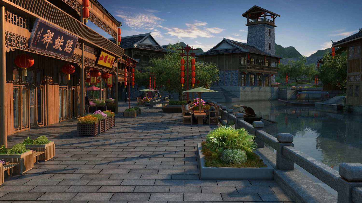 ancient city 3D Model .c4d .max .obj .3ds .fbx .stl .blend 