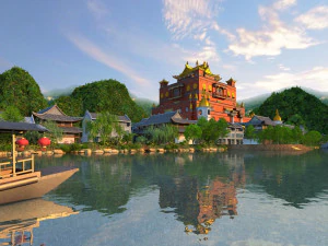 고대 사원 3D 모델