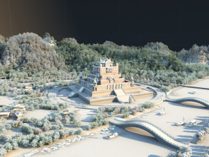 ancient temple 3D Modell