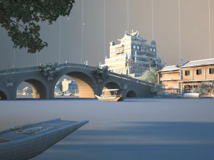 ancient temple 3D Model