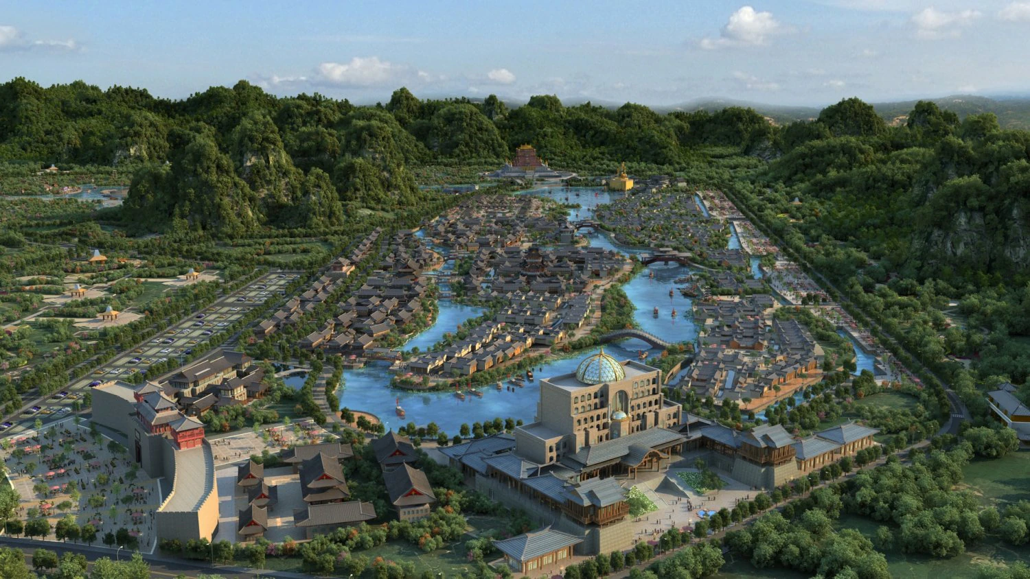 ancient city 3D Model .c4d .max .obj .3ds .fbx .stl .blend 