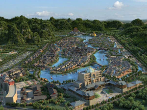 प्राचीन शहर 3D मॉडल