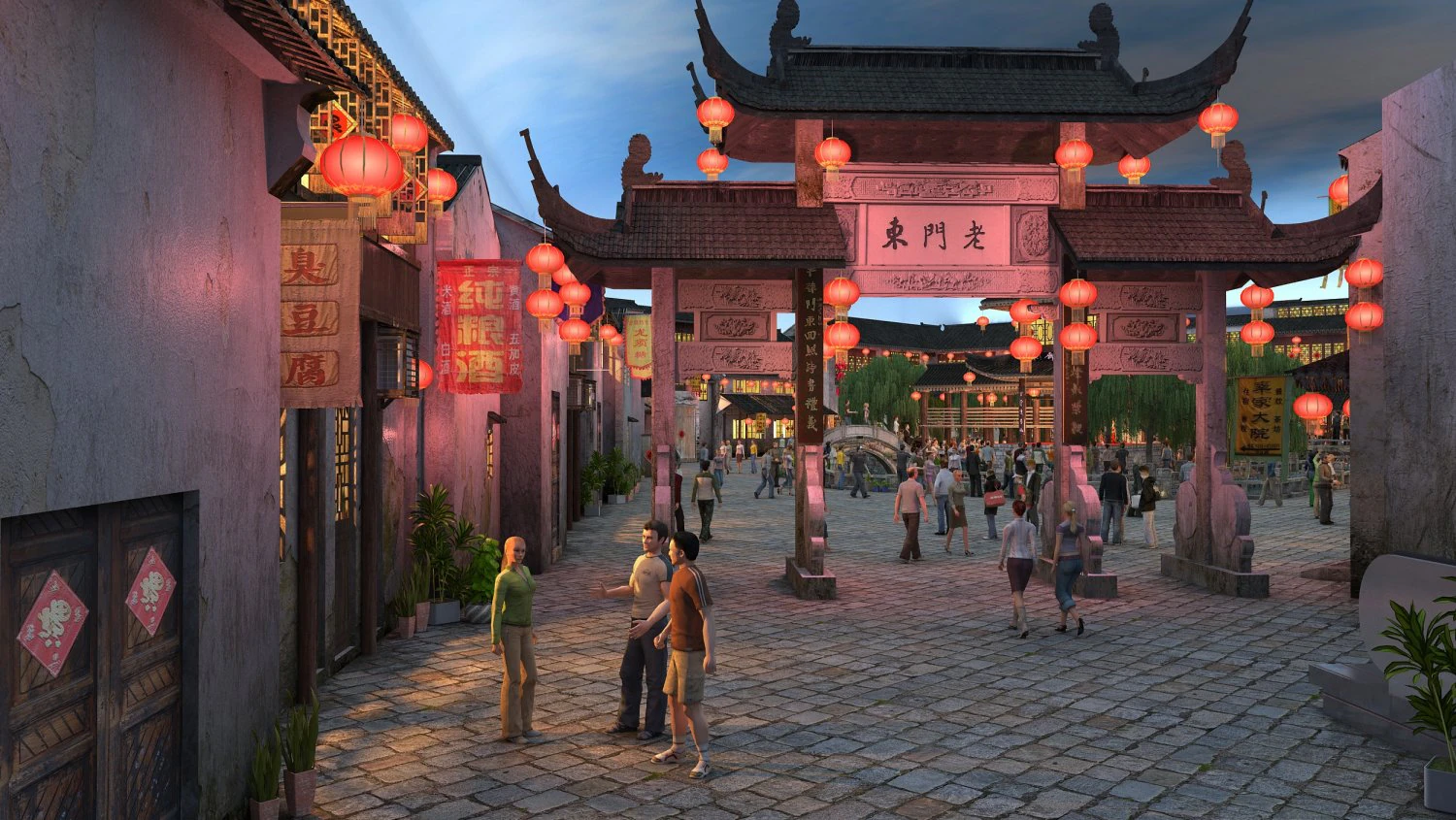 ancient city 3D Model .c4d .max .obj .3ds .fbx .stl .blend
