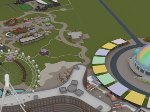 amusement park Model 3D
