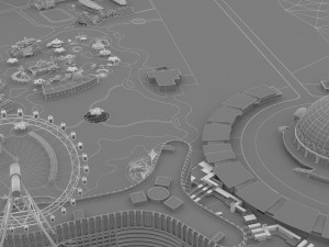 amusement park Model 3D