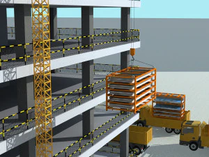 transportation construction 3D Model
