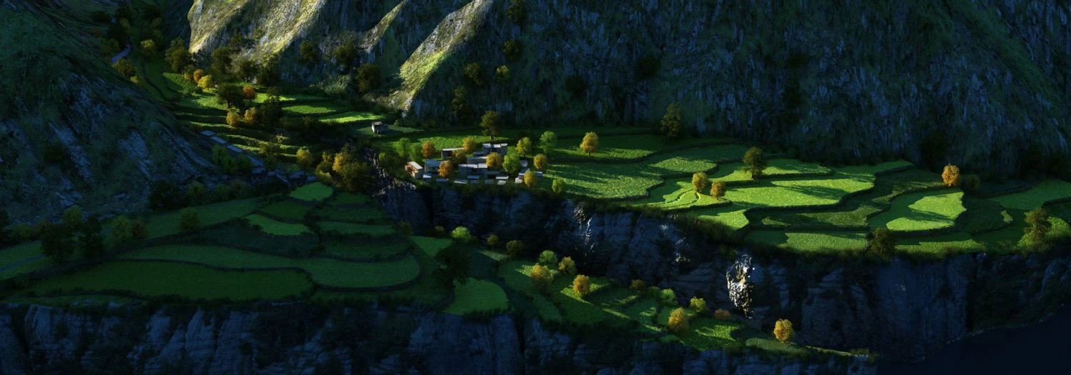 village 3D Model .c4d .max .obj .3ds .fbx .stl .blend 