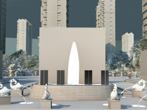 city building 3D मॉडल
