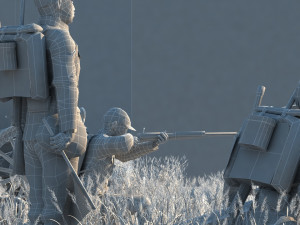 japanese army 3D-Modell