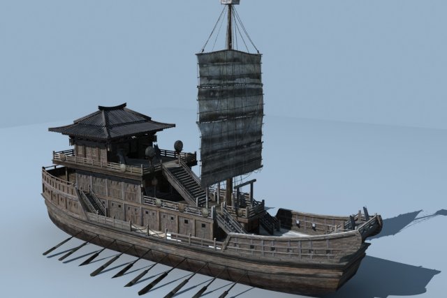 battleship Model 3D .c4d .max .obj .3ds .fbx .stl .blend 