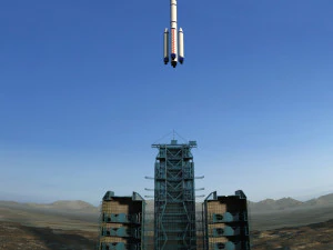 rocket launching 3D Model