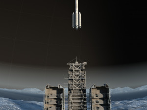 rocket launching 3D मॉडल