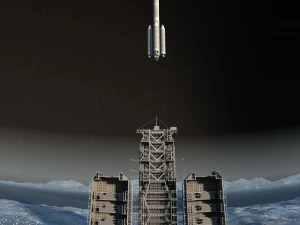 rocket launching 3D Model
