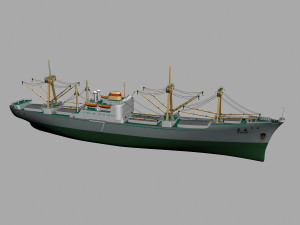 cargo ship 3D Model