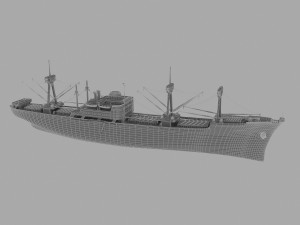 cargo ship 3D Model
