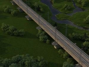 रेलगाड़ी 3D मॉडल